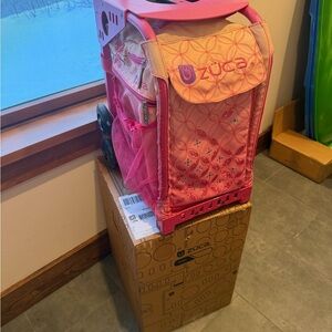 Zuca Pink Rolling Bag